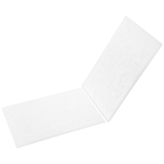 FOMIYES Dimensional Embossing Folder Plastic Embossing Folder for Craft Enthusiasts White 3D Texture DIY 1Pcs
