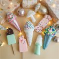 thumbnail image 5 of Adorno navideño creativo con forma de piruleta y cono de helado, colgante para árbol de Navidad, adorno colgante, decoración navideña para el hogar, regalo de Año Nuevo, 5 of 5