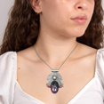 thumbnail image 6 of Ruby Zoisite Garnet Gemstone Mother's Day Silver Jewelry Pendant  2.25", 6 of 7