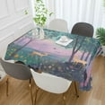 thumbnail image 2 of Yayeee Tablecloths 54" x 72" Rectangle Wrinkle Resistant Party Table Cover, Purple Forest Scene, 2 of 8