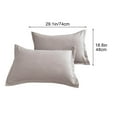 thumbnail image 3 of EazyTech Premium Knitted Cotton Pillowcase Set fo 2 - Soft Washable Queen Size Pillow Case with Hidden Zipper 20x30 inch Modern Home Decor for Bedroom Living Room Dormitory & Office, 3 of 9