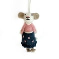 thumbnail image 3 of Mr. and Mrs. Mouse Christmas Ornament - Knit Handmade Fair Trade Peru, 3 of 7