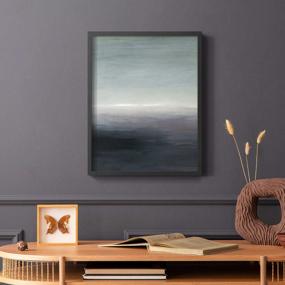 Windy Moor I Framed Print - Solid Wood in Single Picture Frame Solid Wood 2 Framed Print