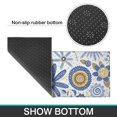 thumbnail image 6 of Blue and Yellow Pioneer Flower Kitchen Rugs Sets Of 2,Anti Fatigue Kitchen Mat Rugs Non Slip Washable,Decorative Kitchen Floor Mats for Kitchen,Sink,Laundry,17"x30"+17"x47", 6 of 7