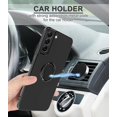 thumbnail image 6 of Samsung Galaxy S22 Plus Case with Ring Stand [360° Rotatable Ring Holder Magnetic Kickstand] [Soft Microfiber Lining] Slim TPU Shockproof Protective Phone Case for Galaxy S22+ 5G Black, 6 of 12