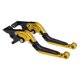 thumbnail image 1 of Palancas de freno y embrague cortas Unique Bargains para APRILIA SHIVER 900 2017-2020, palanca de freno ajustable en 6 posiciones, aleación de aluminio T6 6061 tono dorado, 1 of 7