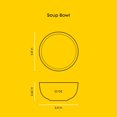 thumbnail image 4 of Mesa 23oz Stoneware Soup Bowls, Dishwasher and Microwave Safe Bowls, 5.8" Matte Sage Green Cereal Bowls Set of 6 for Kitchen, Pasta Oatmeal Salad Ice Cream or Dessert, 4 of 6
