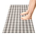 thumbnail image 5 of Haosy Neautral Gingham Pattern Bathroom Rugs Non Slip Absorbent Soft Plush Quick Dry Bath Mat, 39"x20", 5 of 8