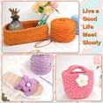 thumbnail image 5 of 290g /109 Yards  T-Shirt Yarn Elastic Fabric Crochet Cloth Yarn for DIY Knitting, Spaghetti Yarn Thick Knitting Yarn for Hand DIY Bag Basket Cushion Crocheting Projects,Home Decor, 5 of 6
