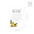 thumbnail image 5 of Koyal Wholesale Rustic Sunflower Wedding Advice & Well Wishes Guest Book Cards for Bride and Groom, 56 Pack, 5 of 5