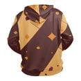 thumbnail image 2 of Brown and Orange Diagonal Stripes Men’s Hoodies Sweatshirt Fleece Jackets Long Sleeve Sweatshirts, 2 of 5