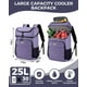 thumbnail image 3 of Mochila térmica BAGLHER para 30 latas, a prueba de fugas, impermeable, color morado, 3 of 9