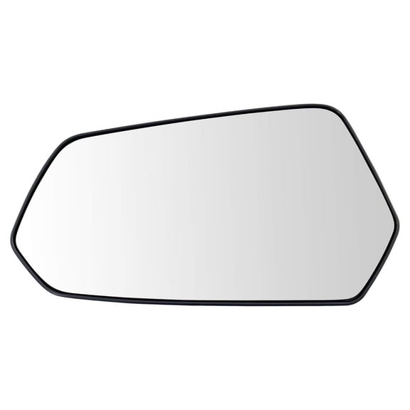 TRQ Exterior Mirror Glass w/ Backing Plate LH Diver Side for Chevy Camaro Brand MGA07195