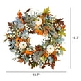 thumbnail image 4 of Fall Wreath Thanksgiving Decorations for Front Door with Pumpkins Pinecone Berry Artificial Maples Leaves Wreath Autumns Harvest Fall Thanksgivings Decoration Indoor Outdoor Décor,18", 4 of 5