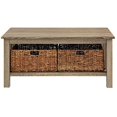 thumbnail image 1 of Walker Edison Mission Table Basse de Stockage avec des Paniers - Bois Flotté, 1 of 2