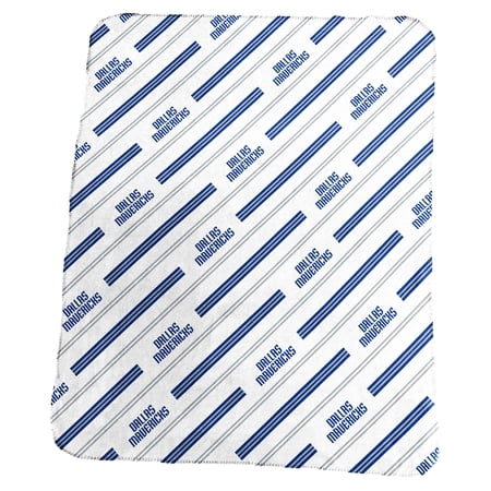 Logo Brands Dallas Mavericks 50 x 60 Classic Vertical Stripe Fleece Throw Blanket