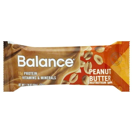 Balanced Protein - Balance Protein Bar, Peanut Butter, 15g Protein, 10 Ct