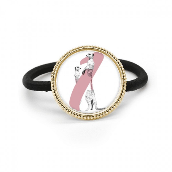 fox animal stands meat food bs silver metal hair tie and rubber band headdress