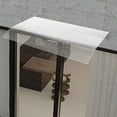 thumbnail image 3 of Miumaeov Awning Canopy Porch Door Awning UV Rain Snow Protection for Front Door/Porch Patio Roof Rain Shelter Thicken Clear Cover Maintenance Patio Awning Polycarbonate Sheet No Brackets, 3 of 12