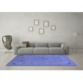 thumbnail image 3 of Ahgly Company Machine Washable Indoor Rectangle Abstract Blue Modern Area Rugs, 7' x 10', 3 of 4