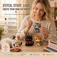 thumbnail image 3 of DIY Fabric Animal Sewing Craft Kit, Beginner Handmade Plush Making Set with Bird Gnome Dog Cat Patterns, Creative Art Gift Kit for DIY Handcraft Lovers, 3 of 7