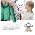thumbnail image 4 of 50 Ganchos Infantiles De Terciopelo Antideslizantes 360º Modelo Gris, 4 of 4
