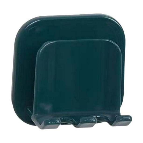 CAIROYAR Soporte para cepillos de dientes con estante de pared sin perforaciones para ahorrar espacio en el teléfono
