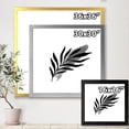 thumbnail image 4 of Designart 'Abstract Black Tropical Leaf I' Modern Framed Art Print, 4 of 4