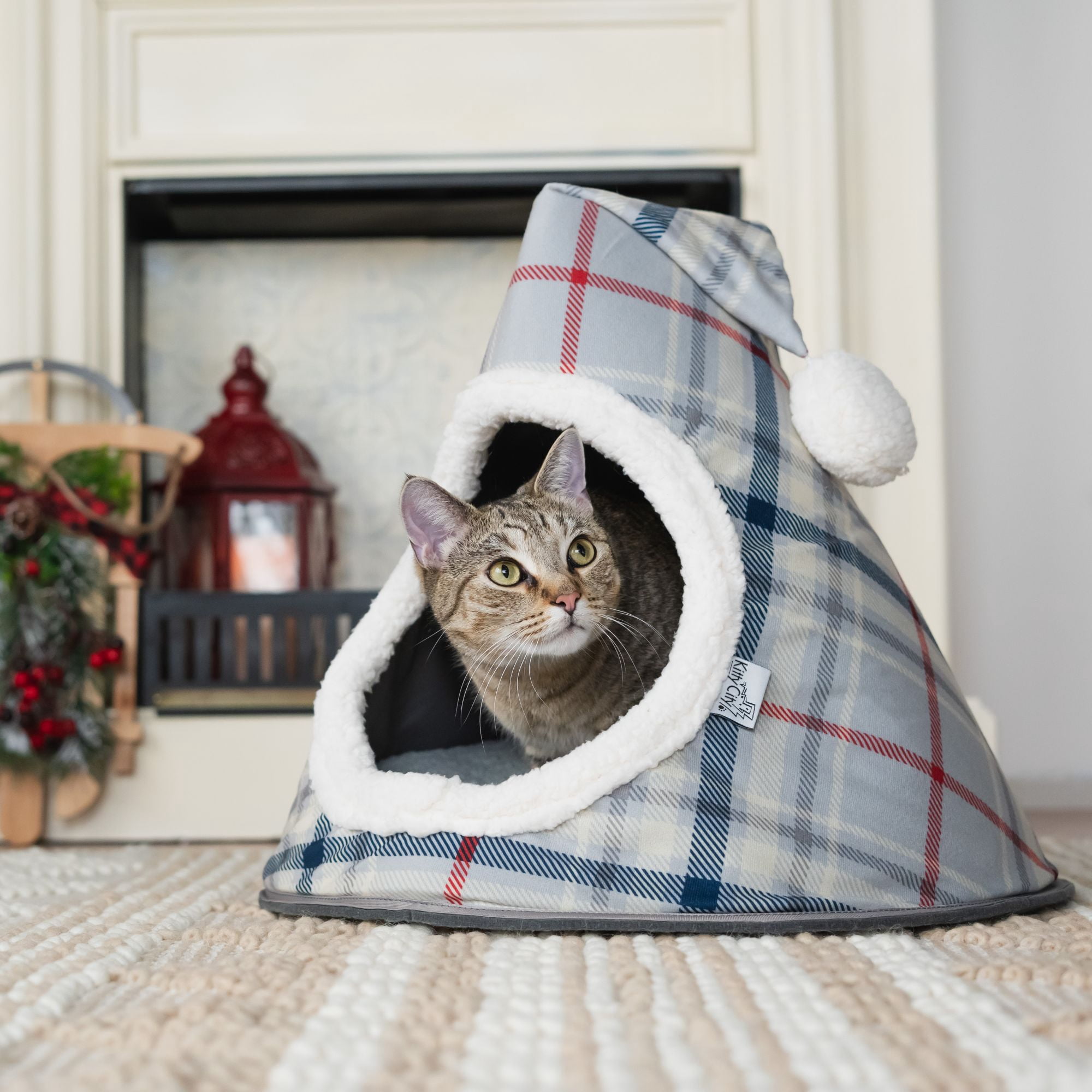 Kitty City Santa Hat Bed