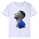 thumbnail image 4 of Camiseta de algodón blanca con estampado de Mbappé para niños, camisetas deportivas informales de verano de manga corta para niños y niñas, 4 of 4