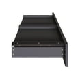 thumbnail image 4 of Boyd Sleep Modern 1-Drawer Nightstand with Open Storage, Black, 4 of 10