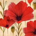 thumbnail image 3 of Berg, Margaret 12x12 Black Modern Framed Museum Art Print Titled - Wild Poppies II, 3 of 5