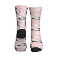 thumbnail image 3 of Crew Socks for Women Men, Cute Funny Husky Woof  Moisture Running Athletic Football Striped Socks Cushion Tube Socks, 3 of 7