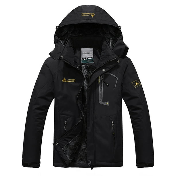 EGNMCR Jackets for Men Homme Chaud Coupe-Vent à Capuche Imperméable Snowboard Vestes sur l'Autorisation