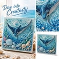 thumbnail image 2 of Creative Pearl Painting DIY Kit Ocean Theme, Marine Life Diamond Art Craft Set with Crystal Beads, DIY Wall Hanging Decor, Fun Handmade Hobby Activity,A, 2 of 9