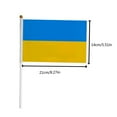 thumbnail image 3 of 10P Ukraine Mini Handheld Flags Ukrainian Flags On Stick Perfect For Parades Celebrations And National Events, 3 of 7