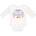 thumbnail image 3 of Inktastic Will You Be My Godmother Proposal Boys or Girls Long Sleeve Baby Bodysuit, 3 of 5