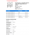 thumbnail image 2 of Spark Plug Set 4 - Compatible with 2015 - 2021 Ram ProMaster City 2.4L 4-Cylinder - Autopart Premium, 2 of 2