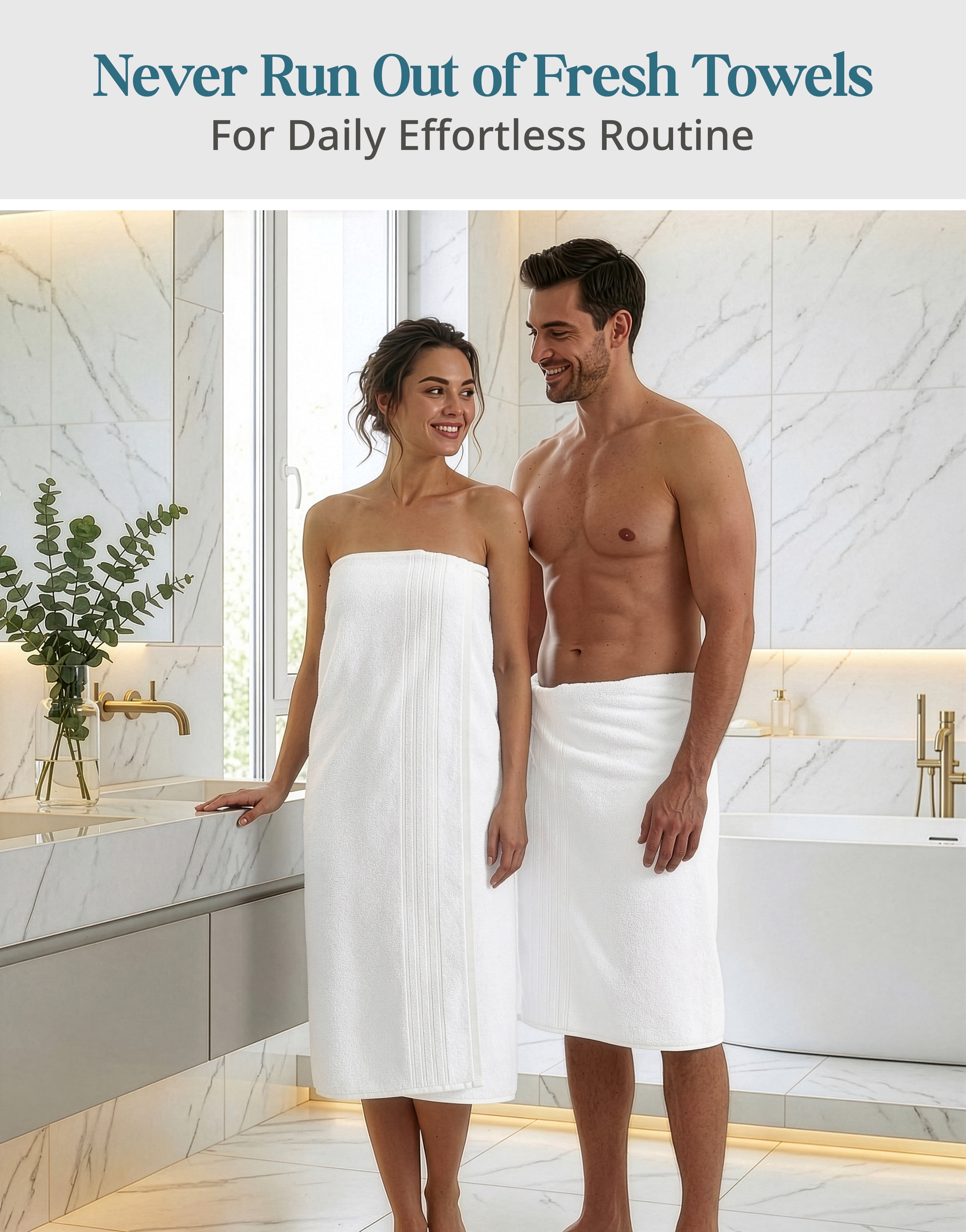 Casa Platino Bath Sheet 2 Pack - Soft Cotton Bath Sheet Towels, Quick Dry & Oversized, Perfect for Spa-Like Comfort - White