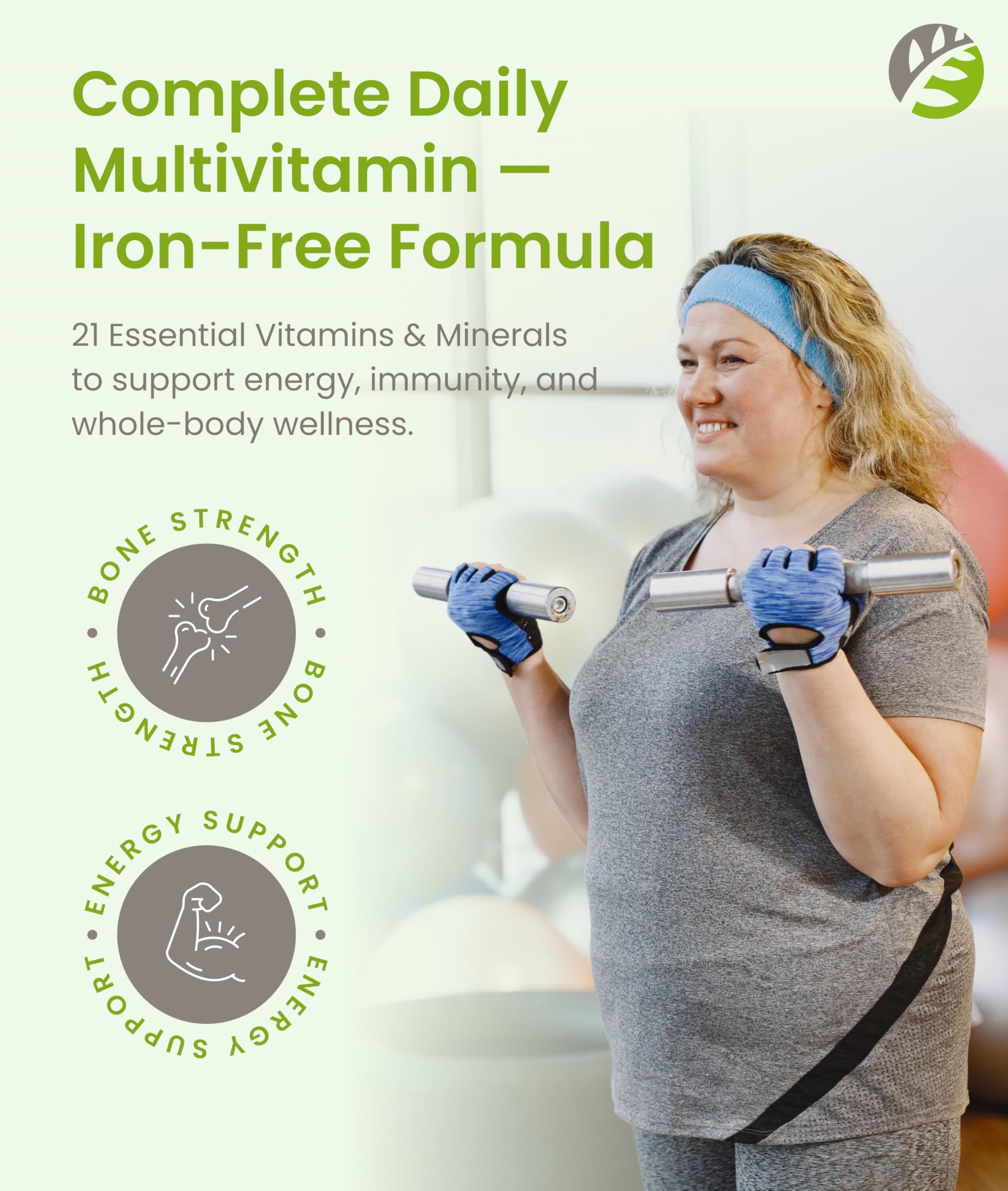 BariSlim Once Daily Multivitamin Capsules, 90 Count, Iron-Free for Energy & Immune Support, Adults, Unisex
