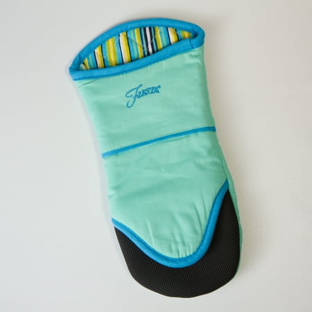 Fiesta Neoprene Puppet Oven Mitt, Turquoise