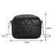 thumbnail image 3 of Bolsa de mensajero a cuadros, cadena de moda, pequeñas bolsas de hombro cuadradas para el trabajo negro, 3 of 3