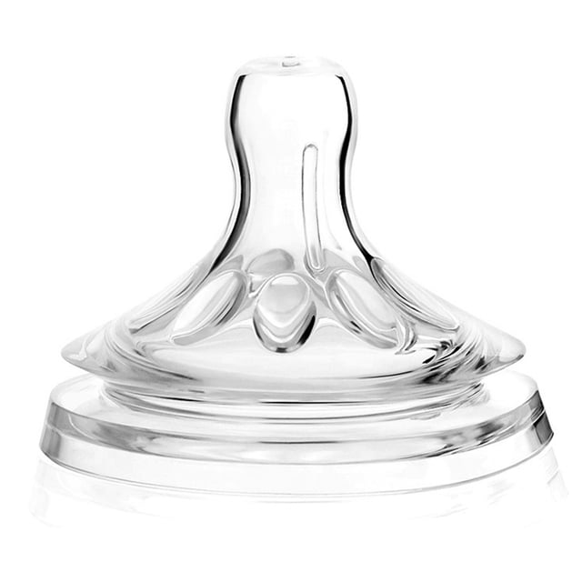 Pázones de Botella, Pezones de Biberonas Portátiles Transparente Flexible para Niño de 6 A 12 Meses para viajar