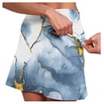 thumbnail image 2 of 2 In 1 Skorts Skirts for Women 2 In 1 High Waisted Tennis Skirt with Built-In Shorts Quick Dry for Athletic Gym Running Shorts with Liner Pockets,Blue,XXXL, 2 of 6