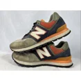 thumbnail image 2 of New Balance 574 Rugged Men Shoes Size 10 Lifestyle Olive Indigo Suede ML574DJA, 2 of 6