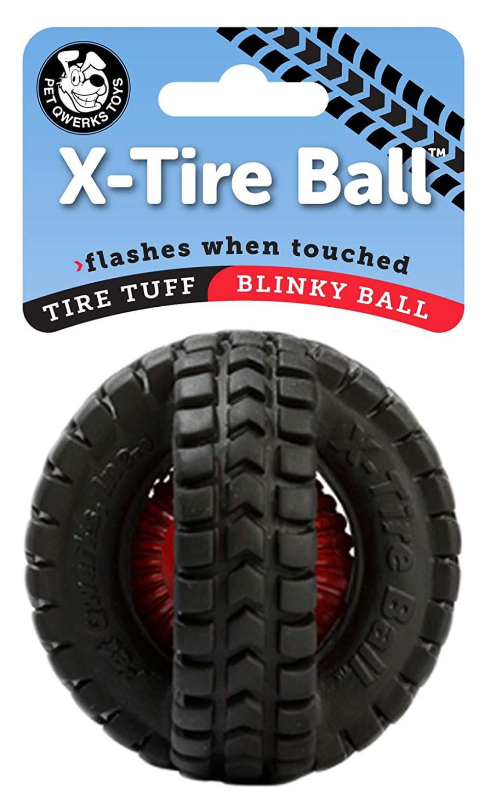 Small Tire Tuff Blinky XTire Balls, A pair of ruggedly molded tires