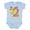 AE-Light Blue, variant on I'm O-fish-ally Two- Cute Puffer Fish Second Birthday Boys or Girls Baby Bodysuit