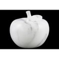 thumbnail image 1 of Figurine de Pomme Marbrée en Céramique, Grande, Blanche, 1 of 1