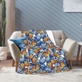 thumbnail image 6 of KLL Fleece Blanket Plush Throw Blanket Colorful Butterfly1 ,Soft Fuzzy Cozy Flannel Blanket for Couch Sofa Bed.(60"x50" ), 6 of 7