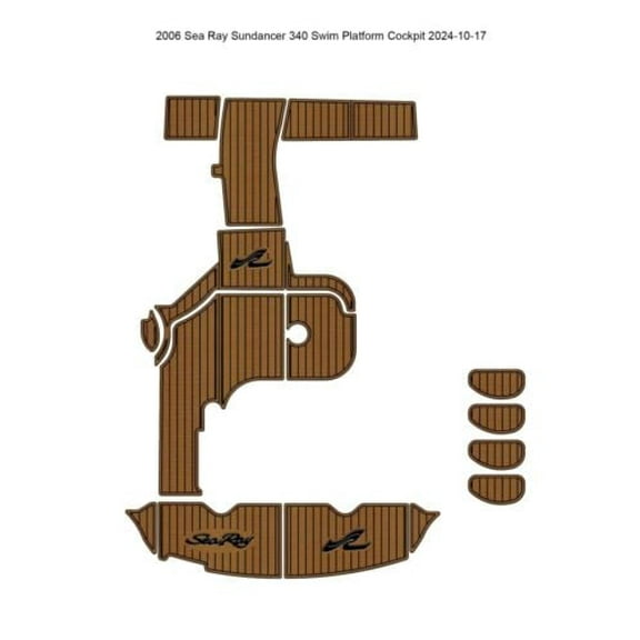 2006 Sea Ray Sundancer 340 Swim Platform Cockpit Boat EVA Faux Floor Pad Mat